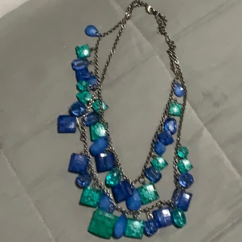 Aqua Ocean Blue Necklace